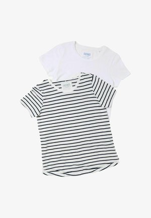 FatFace, REGULAR FIT - 2 PACK PLAIN T-SHIRTS . - Trükipildiga T-särk - ivory navy