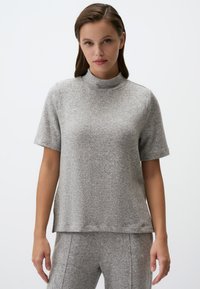HALF TURTLENECK SHORT SLEEVE  - T-shirt basic - grey