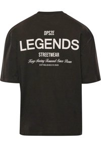 Dropsize HEAVY V2 EMBO - Tricou cu imprimeu - black