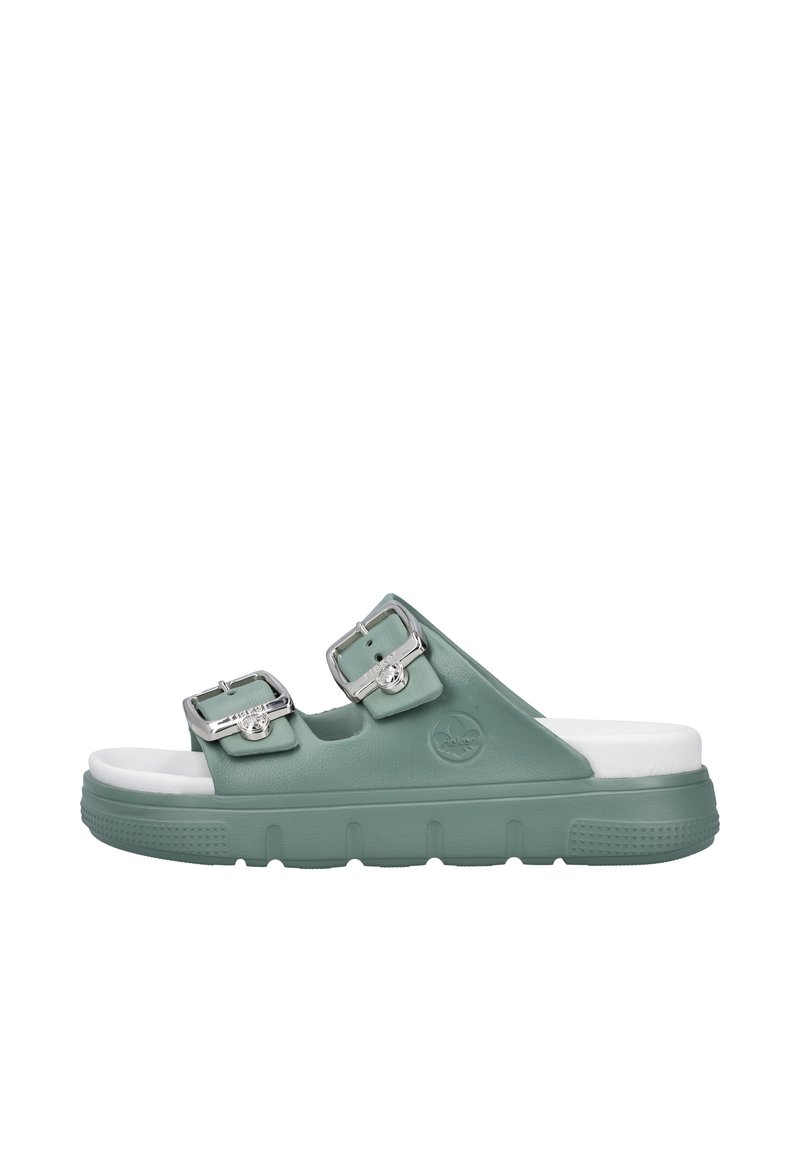 Rieker Mules - mintgrün