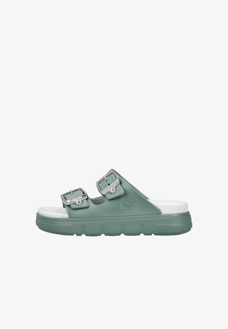 Rieker Mules - mintgrün