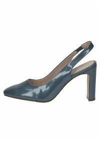 Caprice Lodičky na vysokém podpatku - jeans patent