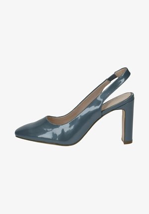 Caprice, Decolleté - jeans patent