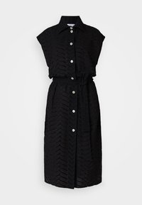 MOMENT - Rochie tip cămașă - black