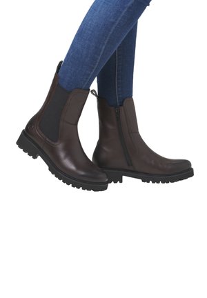 Platform ankle boots - dunkelbraun