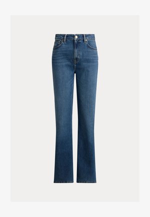 Lauren Ralph Lauren, HIGH-RISE STRAIGHT JEAN - Wide Leg - atlantic blue wash