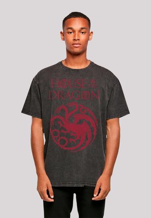 HOUSE OF THE DRAGON TARGARYEN CREST LOGO - Print T-shirt - schwarz