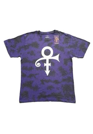 PRINCE SYMBOL DIP DYE - Print T-shirt - black