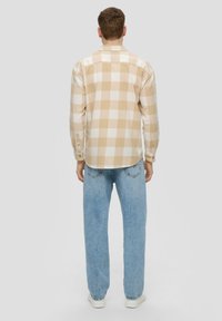 QS KARIERTES - Hemd - beige