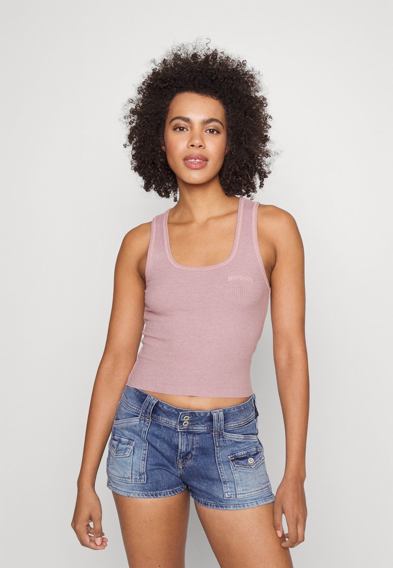 BDG Urban Outfitters SCOOP CONSTITCH VEST Top elderberry 171605