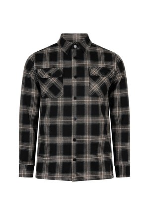 BIG CHECK - Shirt - black