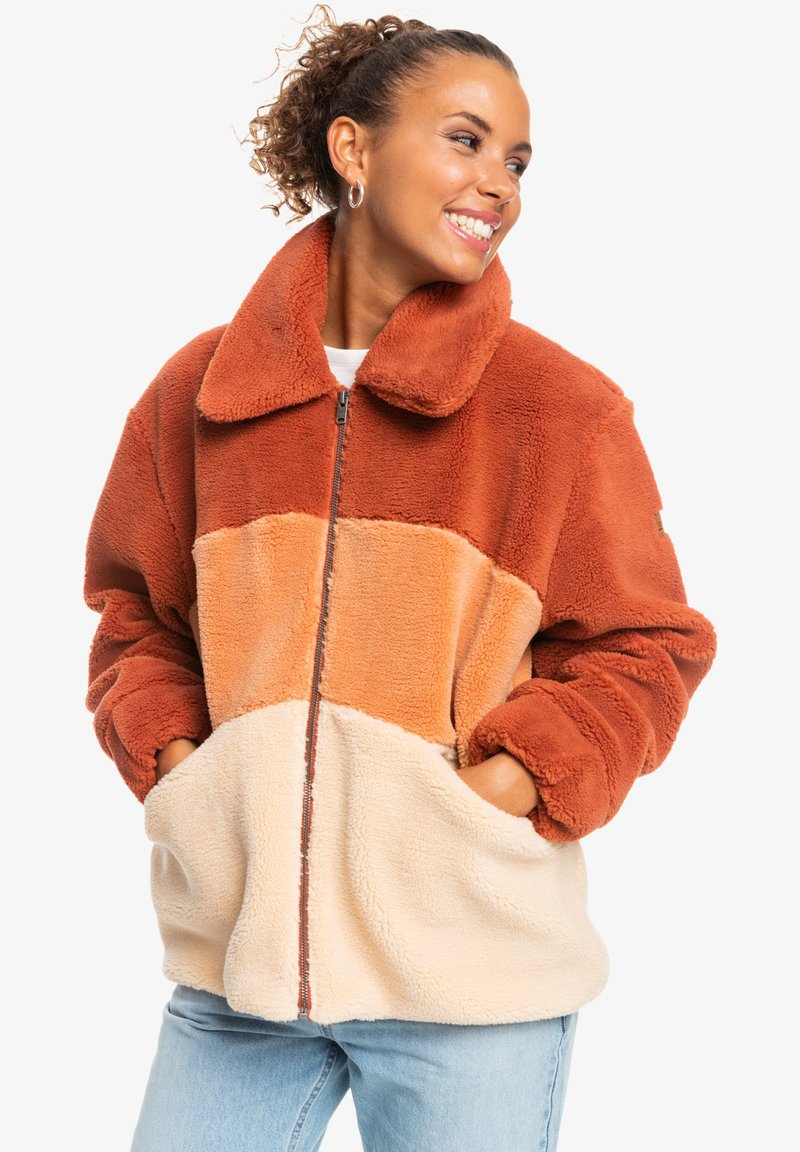 Roxy CAN YOU GUESS Fleece jacket light brown/multicoloured