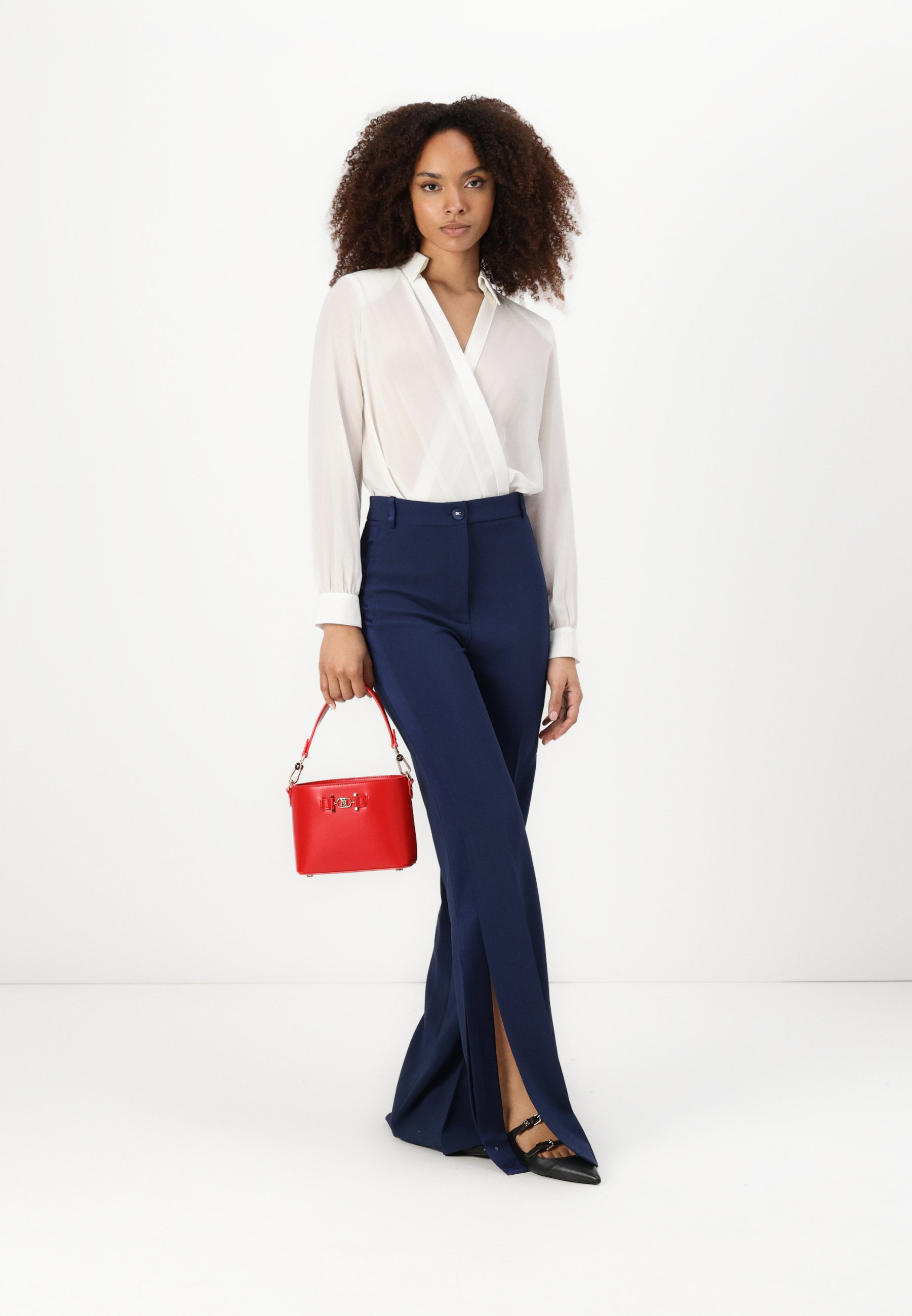 Elisabetta Franchi WOMEN PANTS - Pantaloni - oltremare/blu
