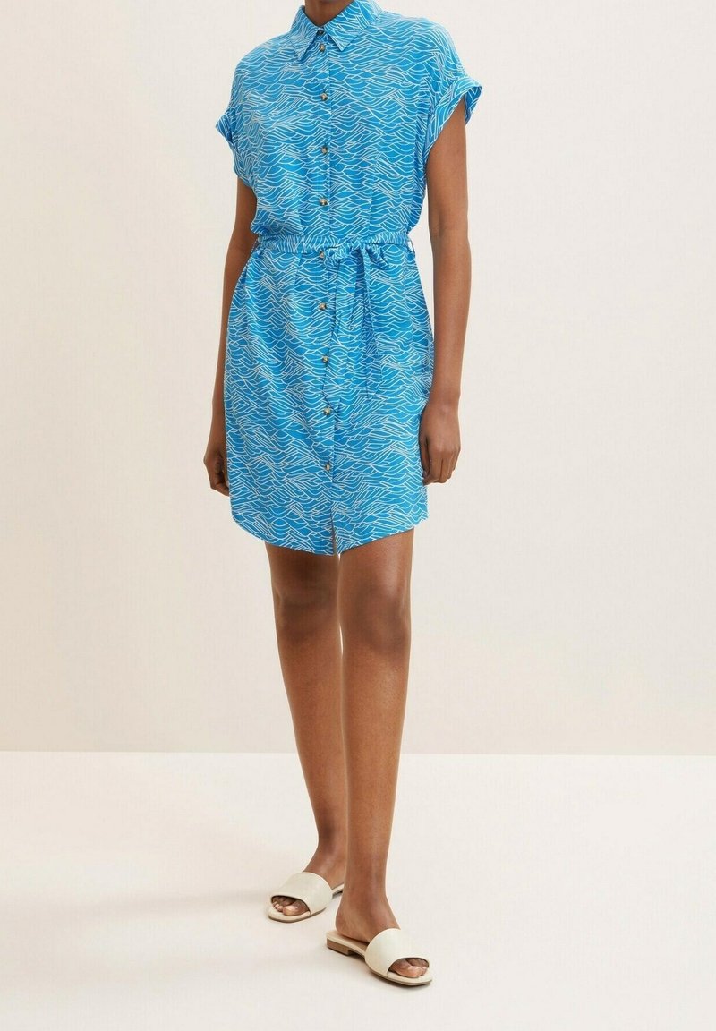 TOM TAILOR DENIM Blusenkleid - blue