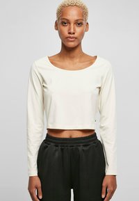 Urban Classics - CROPPED LONGSLEEVE - Ilgarankovis viršutinės dalies drabužis - whitesand Miniatiūros vaizdas 1