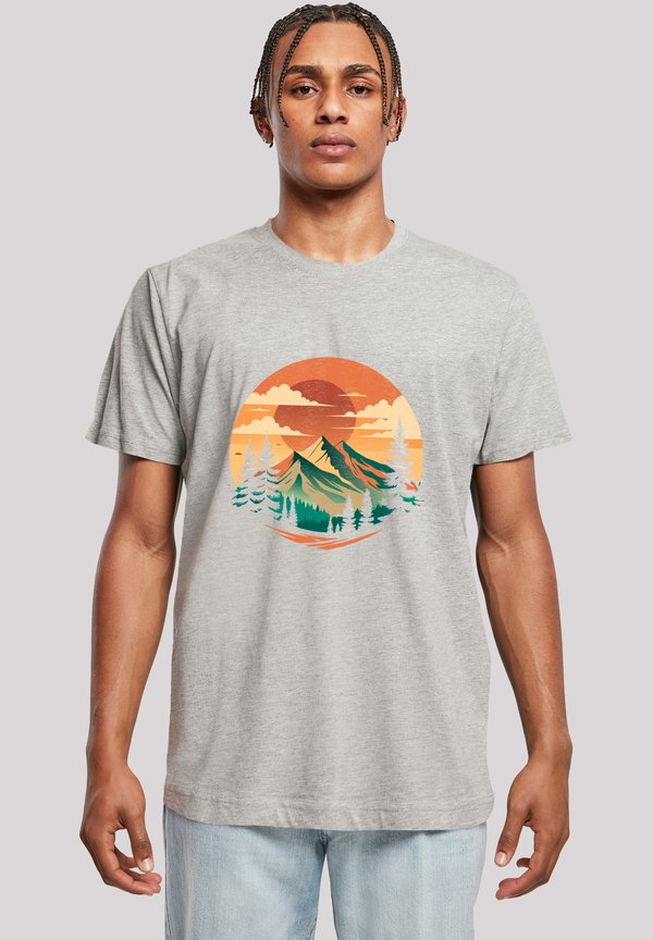 SONNENUNTERGANG BERGLANDSCHAFT - T-Shirt print