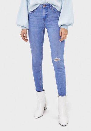 Skinny-Farkut - light blue