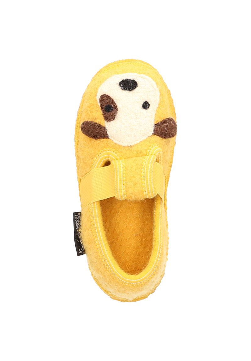 Kinder Klettschuhe | Haflinger PETS SONNE Slipper gelb - CE68081 Kinder Klettschuhe | Haflinger PETS SONNE Slipper gelb - CE68081