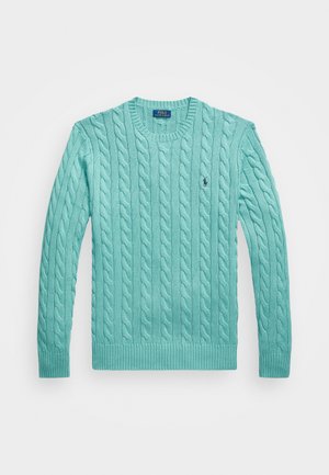 Polo Ralph Lauren Big & Tall CABLE KNIT COTTON JUMPER - Jumper - deep seafoam