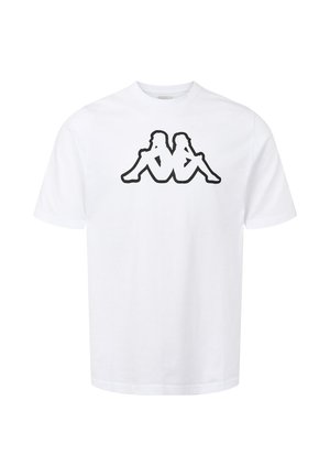 Kappa UNISEX - Triko s potiskem - white-black