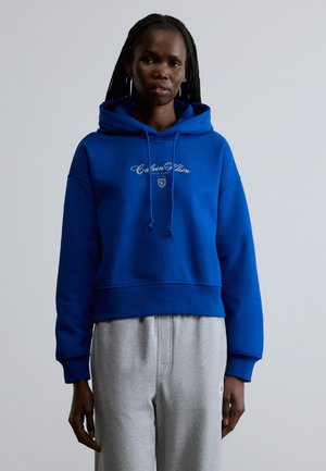 CROP GRAPHIC HOODIE - Sweater - admiral blue