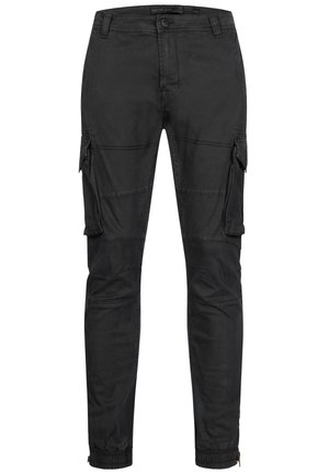 INDICODE JEANS ALEX - Cargo trousers - black