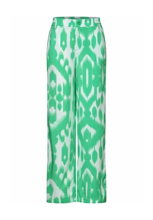WIDE LEG HOSE - Broek - grün