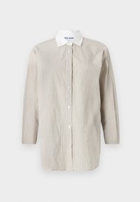 LONG SLEEVE BUTTON FRONT SHIRT - Nööpidega pluus - vanilla bean\black