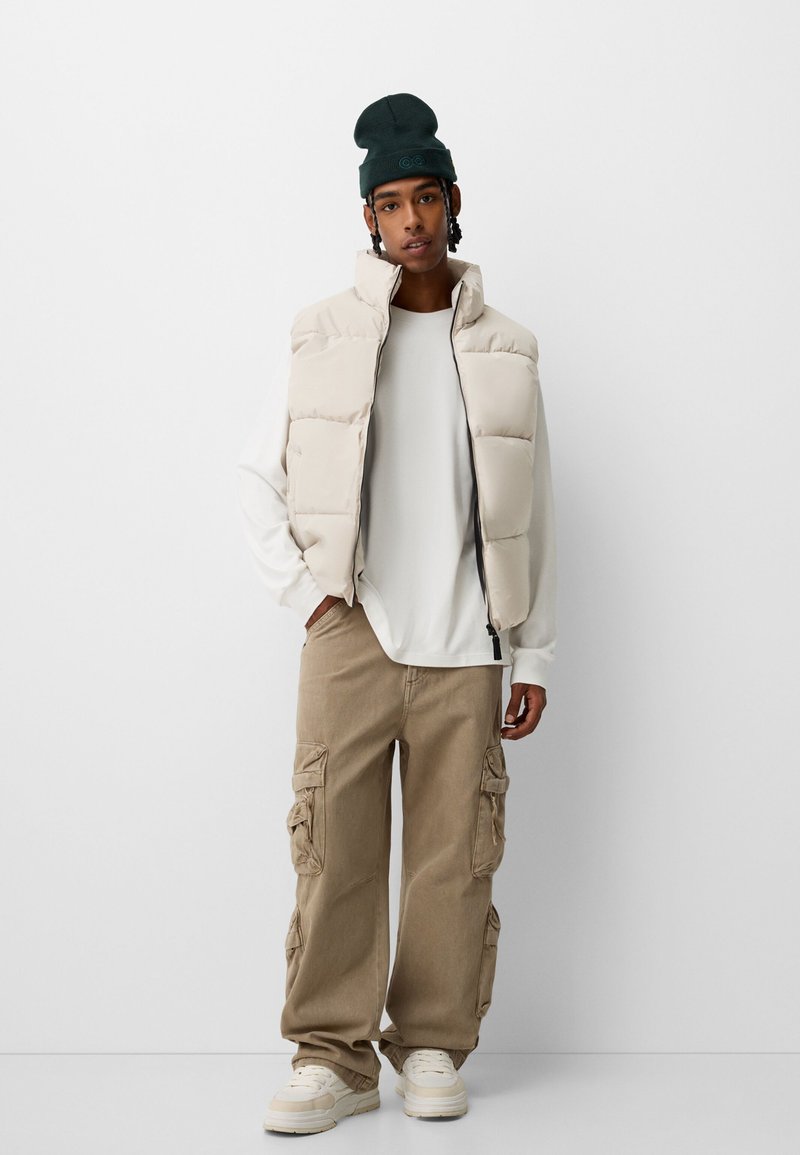Bershka Bodywarmer wit Bershka Bodywarmer wit