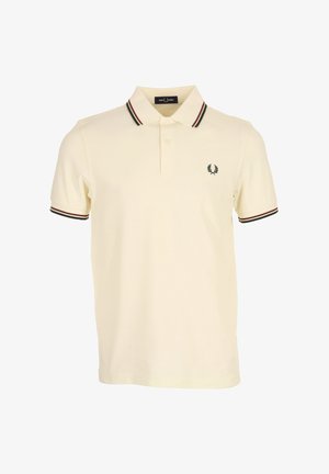 Fred Perry, TWIN TIPPED SHIRT - Polo - ecru night green