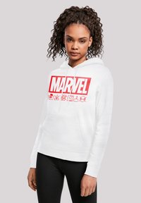 F4NT4STIC MARVEL LOGO WASHED CARE - Mikina - white