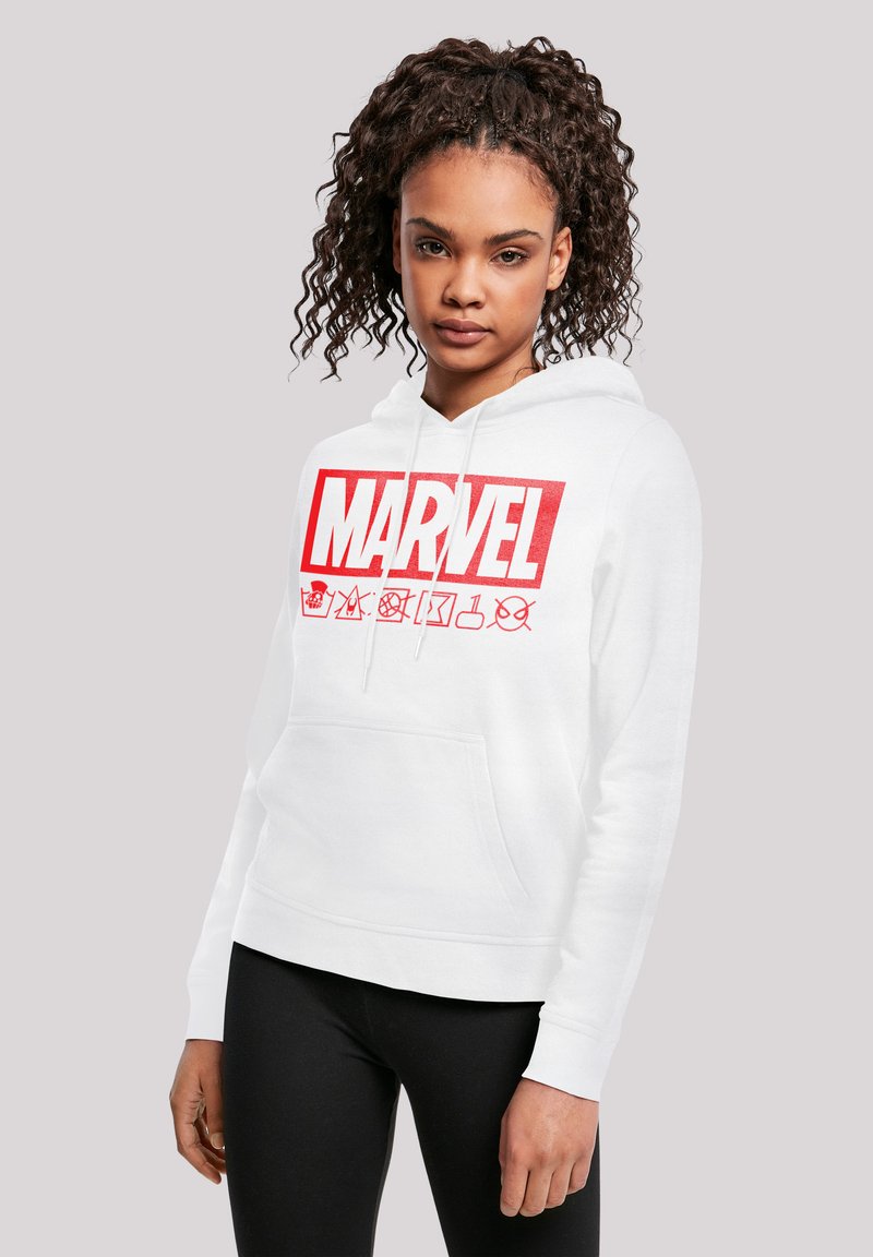F4NT4STIC MARVEL LOGO WASHED CARE - Mikina - white