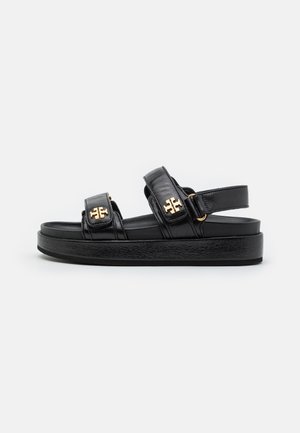 KIRA TWO BAND SPORT  - Platform sandals - perfect black