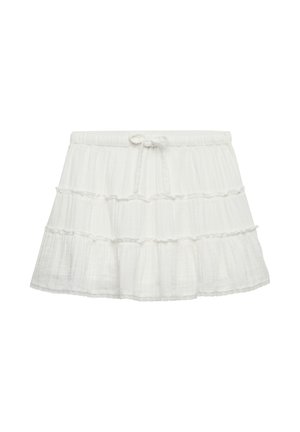 Superdry & Co, SUPERDRY CHEESECLOTH TIERED MINI SKIRT.. - Falda acampanada - off white