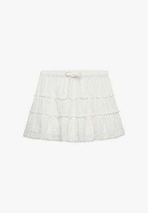 Superdry & Co, SUPERDRY CHEESECLOTH TIERED MINI SKIRT.. - A-snit nederdel - off white