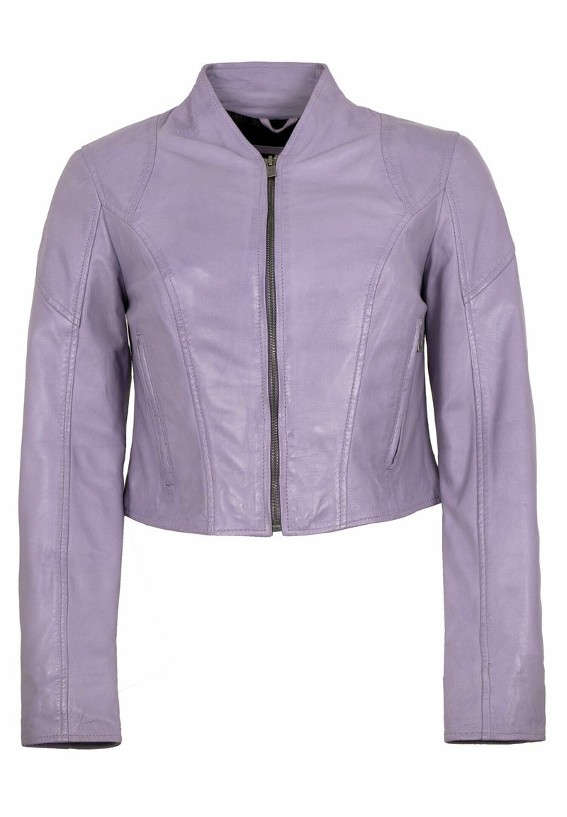 Lederjacken24 LULAL - Leather jacket - lavendel/purple - Zalando