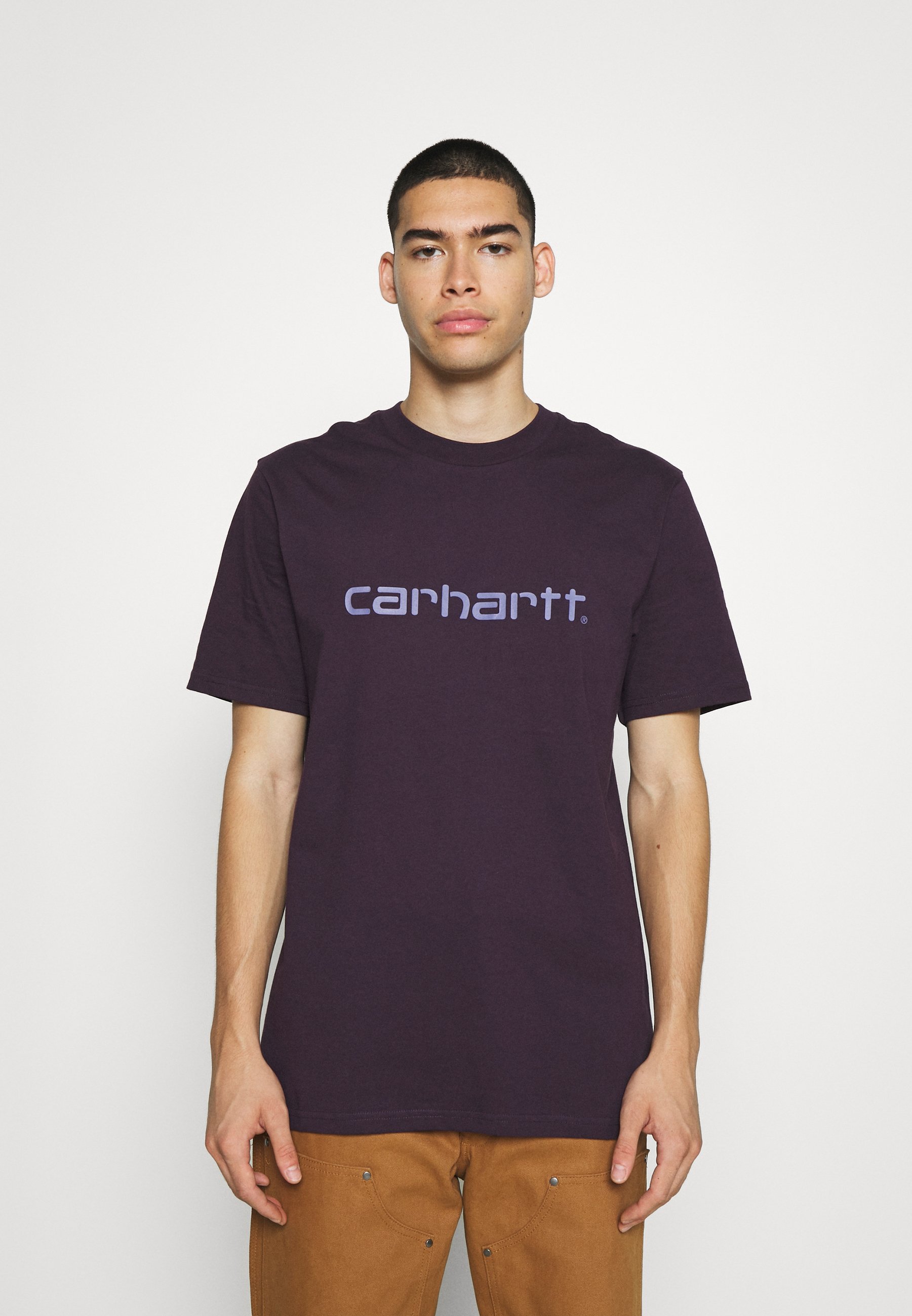 Carhartt WIP SCRIPT - T-shirt print - dark iris/cold viola/donkerblauw -  Zalando.nl