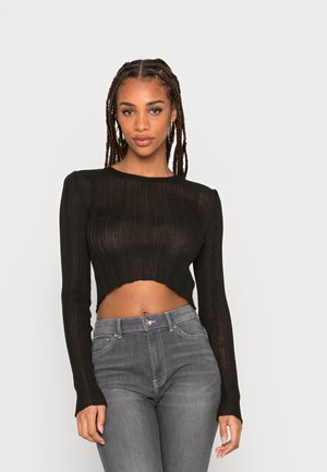 LONG SLEEVE TOP - Maglietta a manica lunga - black