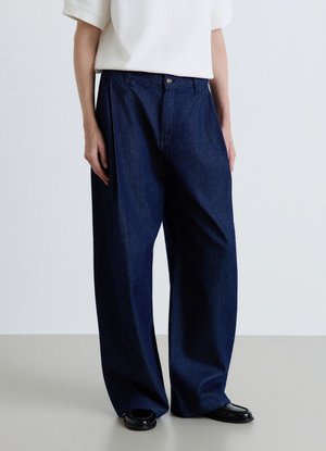 Calliope, JEAN TINTA UNITA - Wide Leg - blu denim scuro