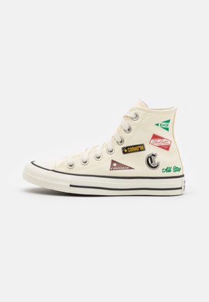 High-top trainers - beige