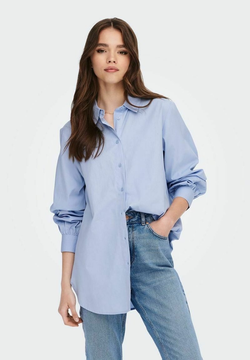 ONLY NORA NEW L/S WVN NOOS - Camicia - brunnera blue