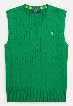 CABLE KNIT COTTON SWEATER VEST - Maglione - cruise green