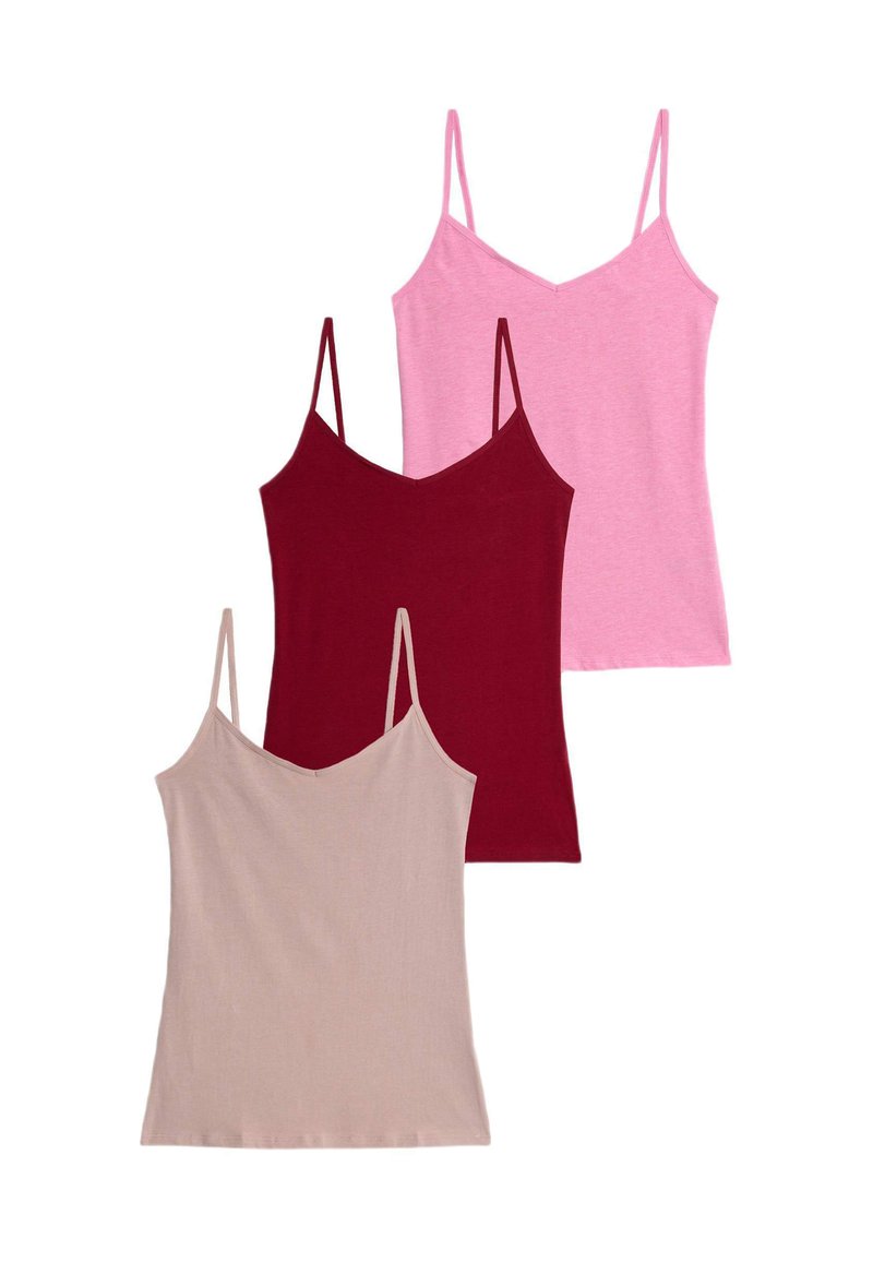 Marks & Spencer 3 PACK STRAPPY - Maglietta intima - pink mix/fuxia ...