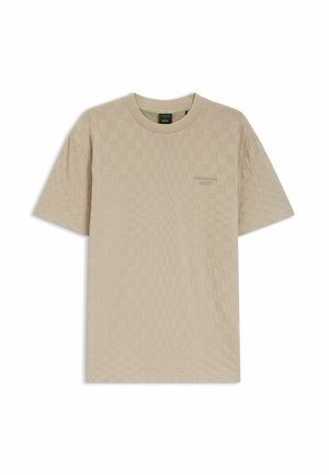 BOSS, T-shirt con stampa - open beige nineteen