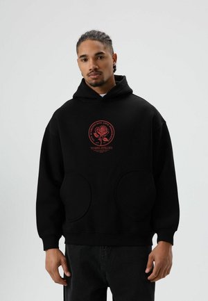PRINTED - Sweat à capuche - black
