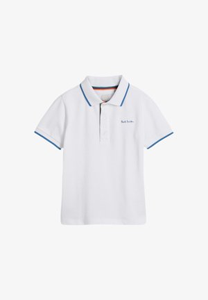 Paul Smith Junior SHORT SLEEVE SIGNATURE -REGULAR FIT - Pólóing - white