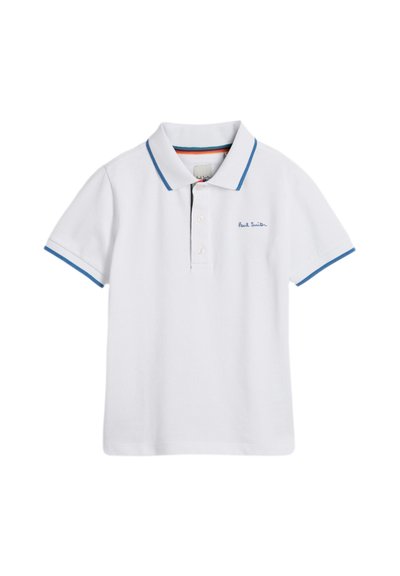 Paul Smith Junior SHORT SLEEVE SIGNATURE -REGULAR FIT - Pólóing - white