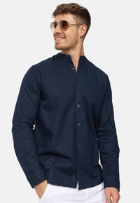 INDICODE JEANS - LANGARM INRAFFI - Overhemd - navy Miniatuurafbeelding 1