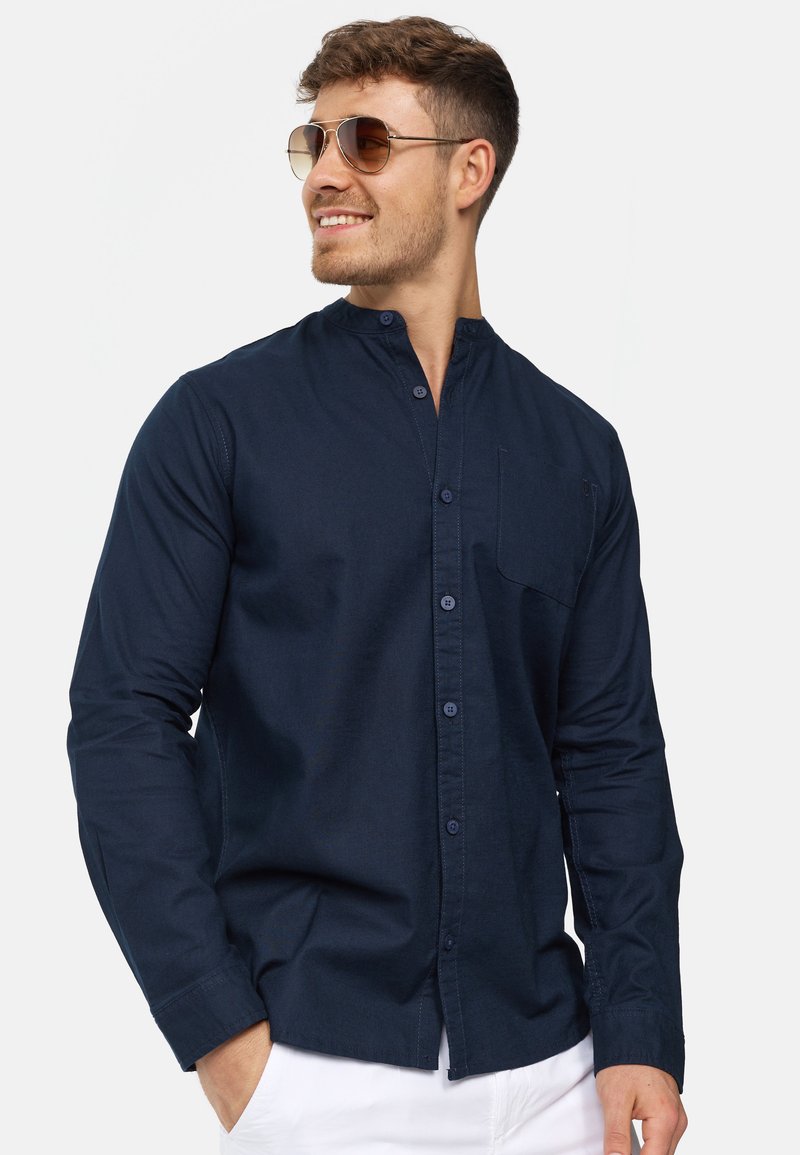 INDICODE JEANS - LANGARM INRAFFI - Overhemd - navy, Vergroten