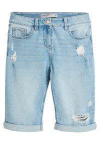 Next STRIPE KNEE - Denimové šortky - royal blue